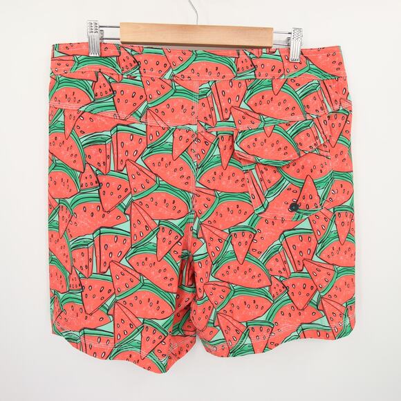 SAXX Swim Trunks Red Green Watermelon Print Betawave 2N1 Cooling Liner 36 NWT - Picture 15 of 15